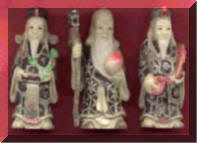 The Three Chinese Gods, Wealth, Prosperity and Long life